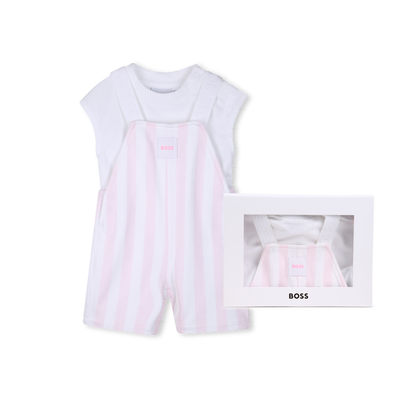 CONJUNTO MONO + CAMISETA BOSS 
                        NI&Ntilde;A
