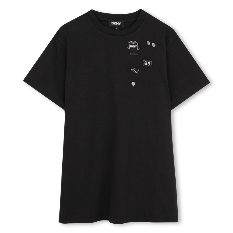 VESTIDO MANGA CORTA DKNY 
                        NI&Ntilde;A