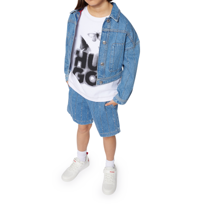 Chaqueta vaquera de rayas HUGO NI&Ntilde;A