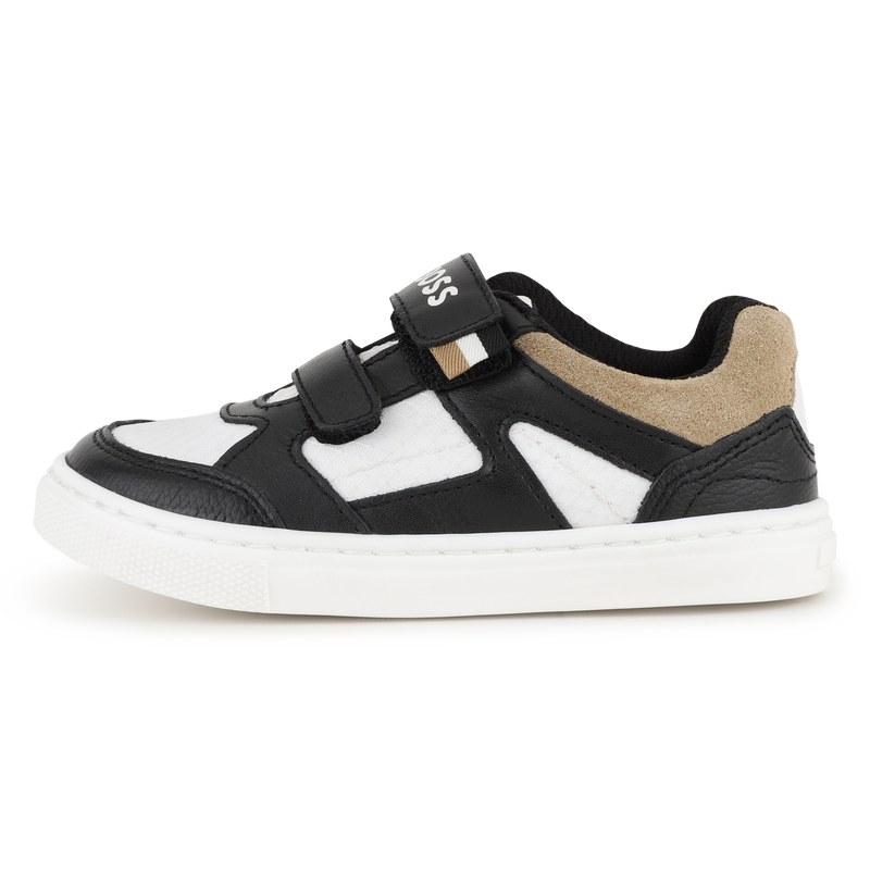 ZAPATILLAS CON RAYAS DE VELCRO BOSS 
                        NI&Ntilde;O