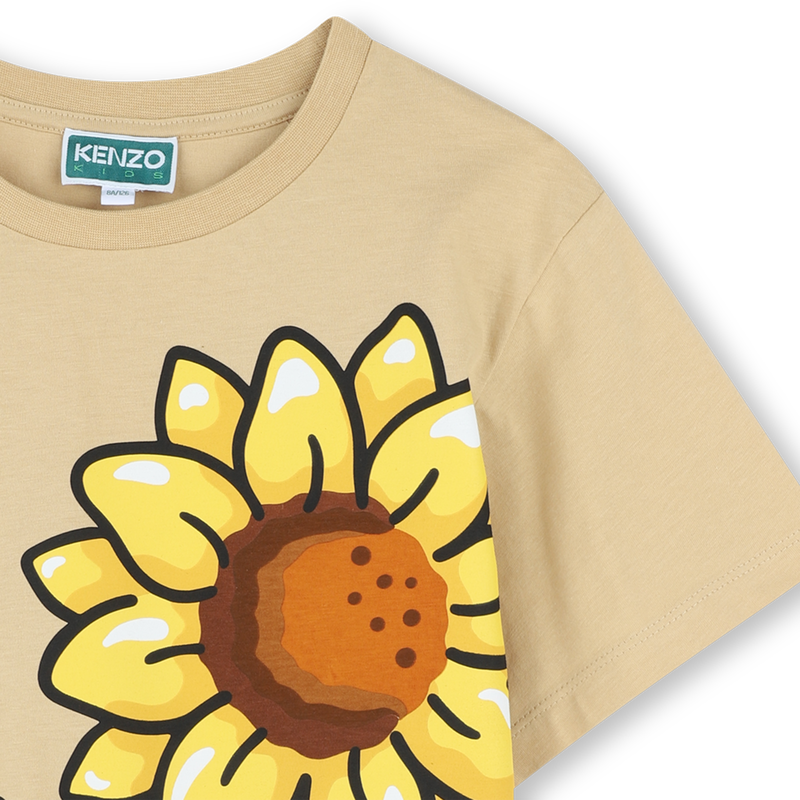 Camiseta girasoles estampados KENZO KIDS 
                        NI&Ntilde;A