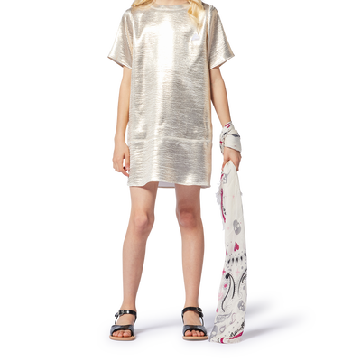 Vestido de aspecto metalizado ZADIG & VOLTAIRE NI&Ntilde;A