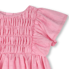 Vestido bordado de raso KENZO KIDS 
                    NI&Ntilde;A