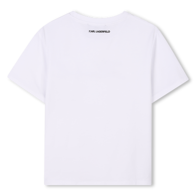 Camiseta con lentejuelas KARL LAGERFELD KIDS NI&Ntilde;A