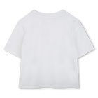 Camiseta de algod&oacute;n con estr&aacute;s MARC JACOBS 
                    NI&Ntilde;A
