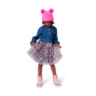 Vestido bimaterial BILLIEBLUSH 
                    NI&Ntilde;A