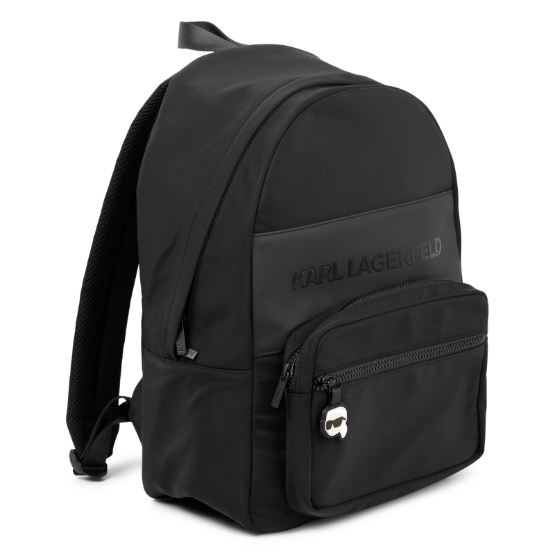 Mochila con logo en relieve KARL LAGERFELD KIDS 
                        NI&Ntilde;O