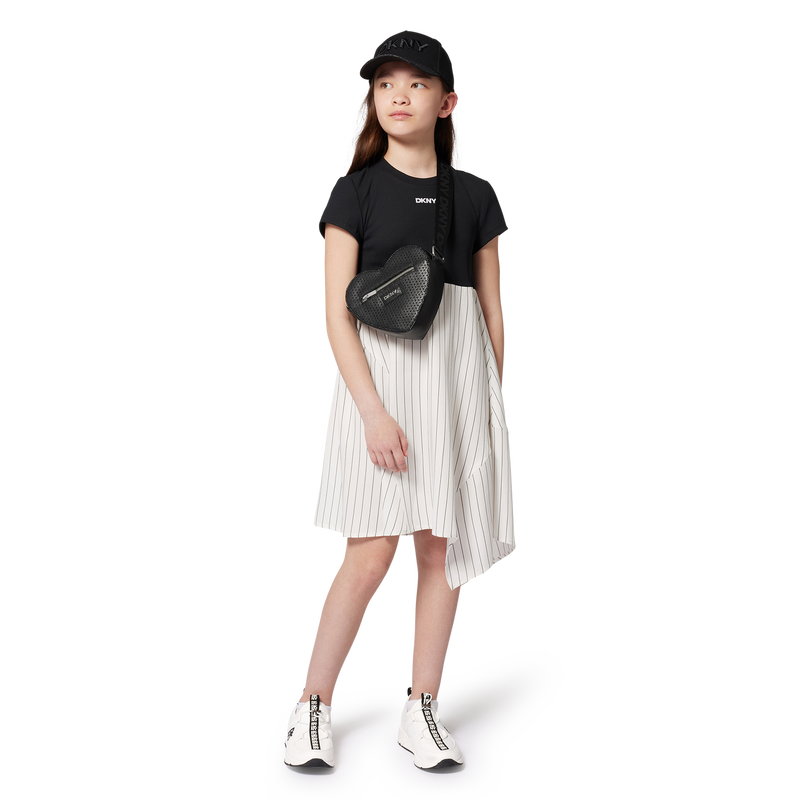 Vestido de ceremonia bimateria DKNY 
                        NI&Ntilde;A