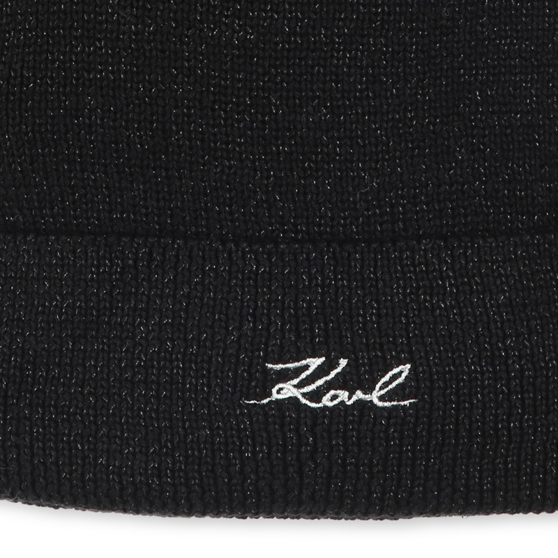 Gorro de punto con lentejuelas KARL LARGERFELD KIDS 
                        NIÑA