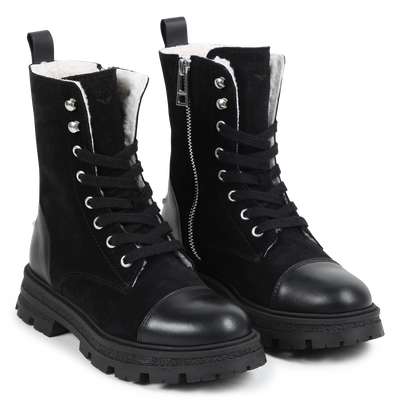 Botines de cuero con cordones ZADIG & VOLTAIRE NI&Ntilde;A