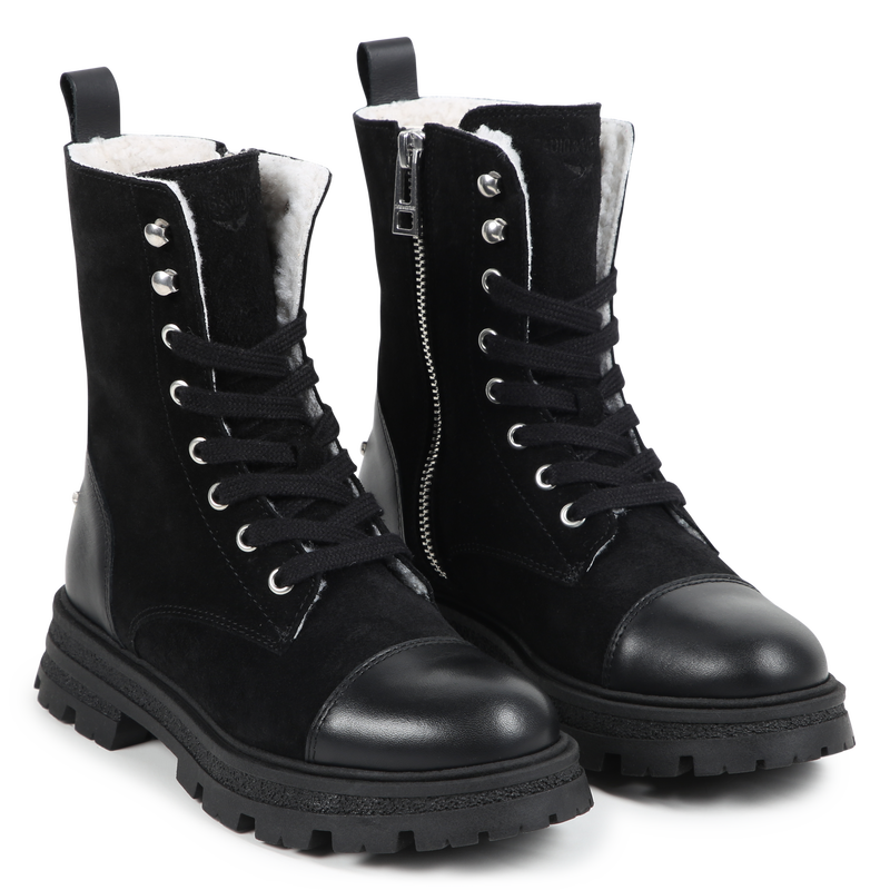 Botines de cuero con cordones ZADIG & VOLTAIRE 
                        NI&Ntilde;A