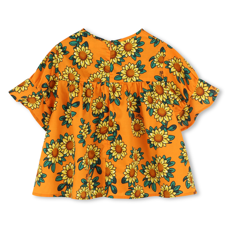 Blusa de sat&eacute;n de algod&oacute;n KENZO KIDS 
                        NI&Ntilde;A