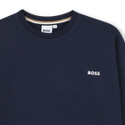 Su&eacute;ter liso con cuello redondo BOSS 
                    NI&Ntilde;O