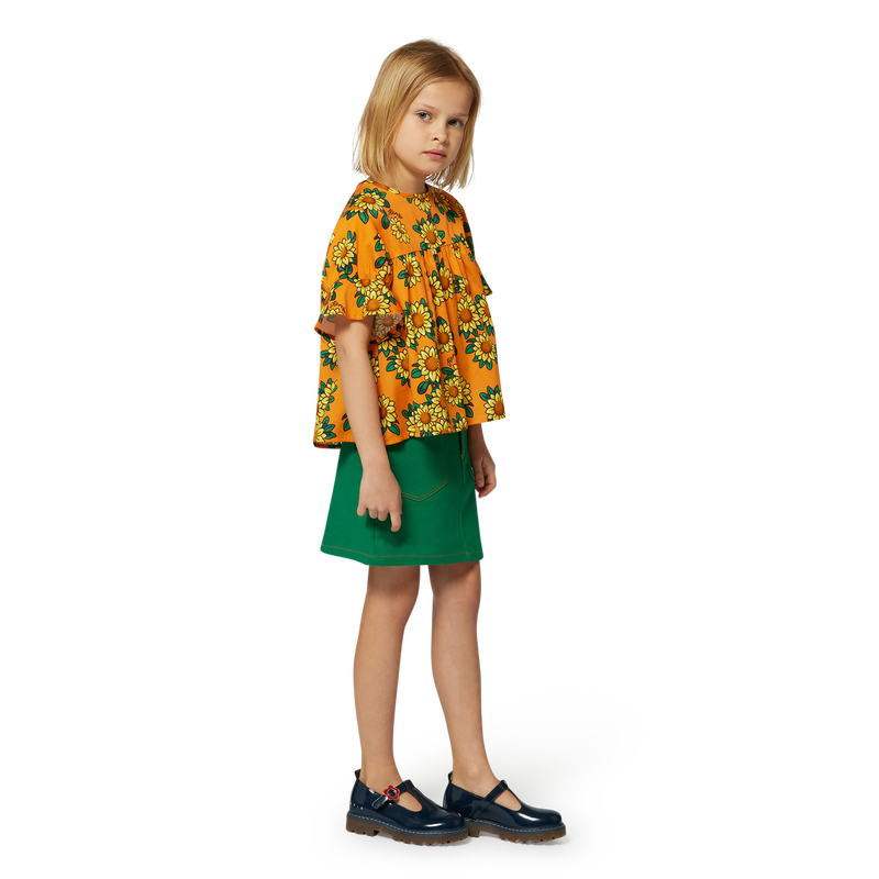 Blusa de sat&eacute;n de algod&oacute;n KENZO KIDS 
                        NI&Ntilde;A