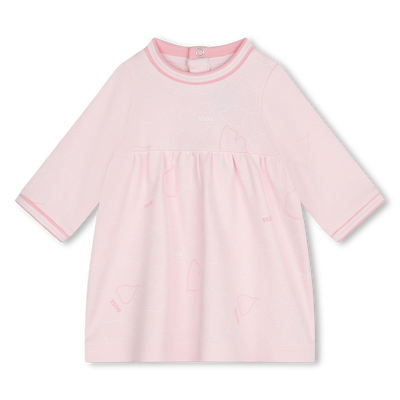 Vestido con ribetes de canal&eacute; BOSS NI&Ntilde;A