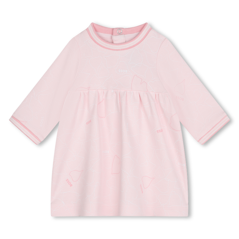 Vestido con ribetes de canal&eacute; BOSS 
                        NI&Ntilde;A