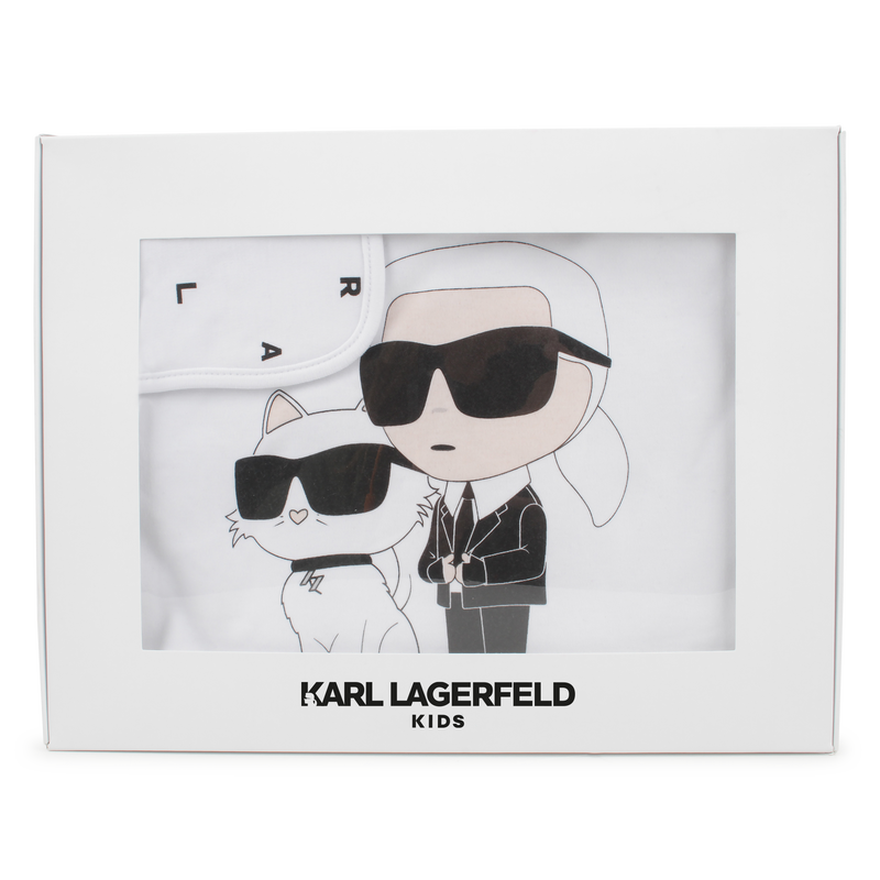 Manta de algod&oacute;n estampado KARL LAGERFELD KIDS 
                        UNISEXO