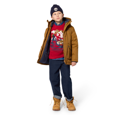 Parka con capucha TIMBERLAND NI&Ntilde;O