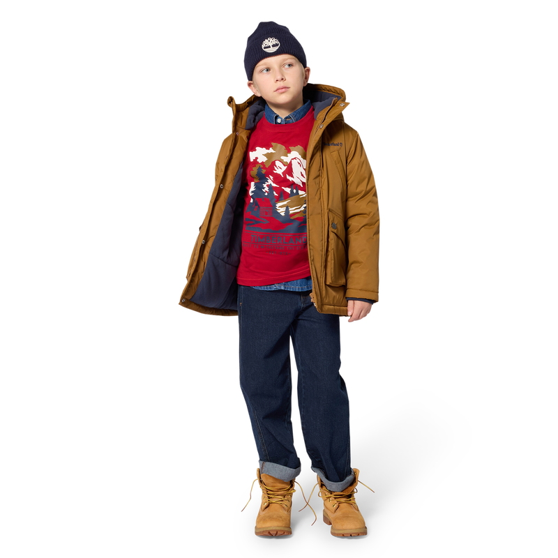 Parka con capucha TIMBERLAND 
                        NI&Ntilde;O