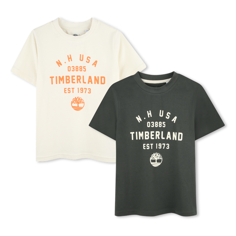 Pack de 2 camisetas estampadas TIMBERLAND 
                        NI&Ntilde;O