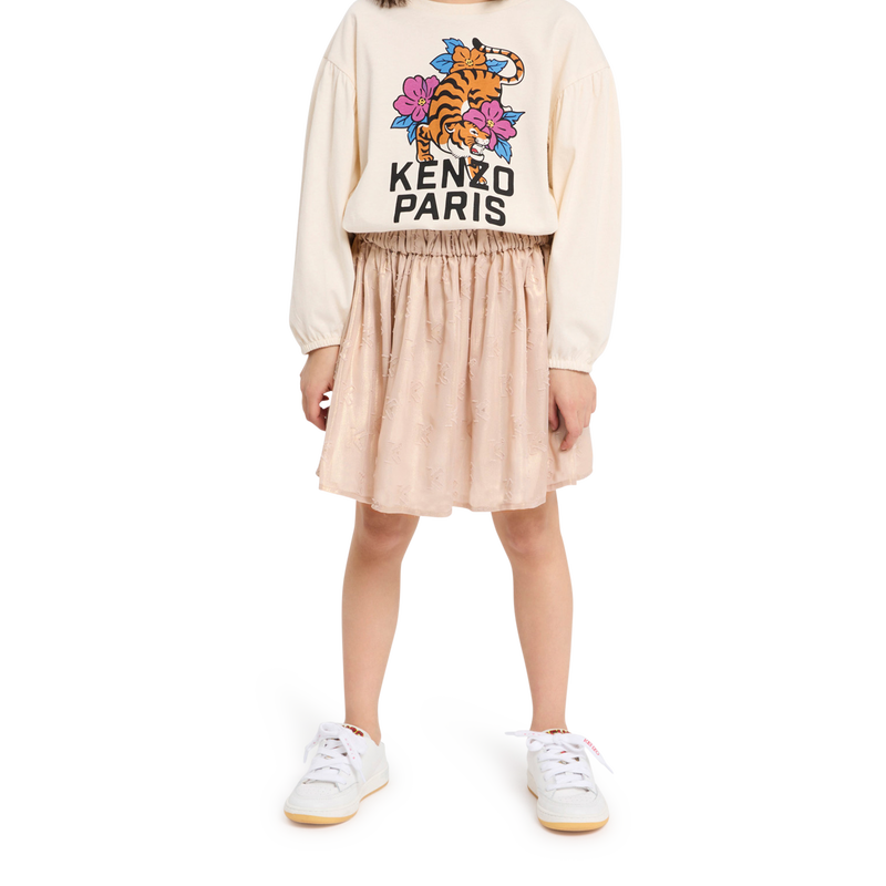 Falda de jacquard lam&eacute; KENZO KIDS 
                        NI&Ntilde;A