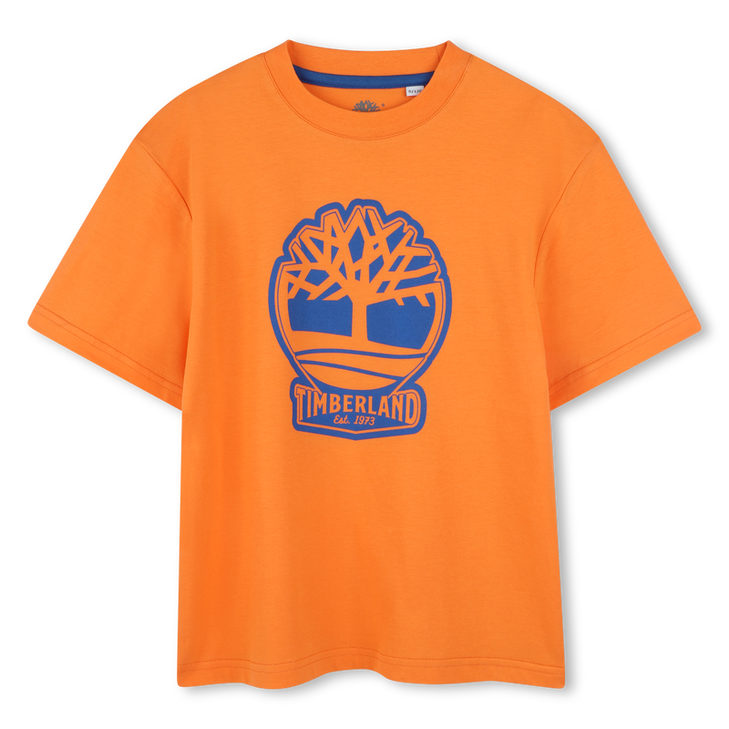 Camiseta bicolor con el logo TIMBERLAND 
                        NI&Ntilde;O