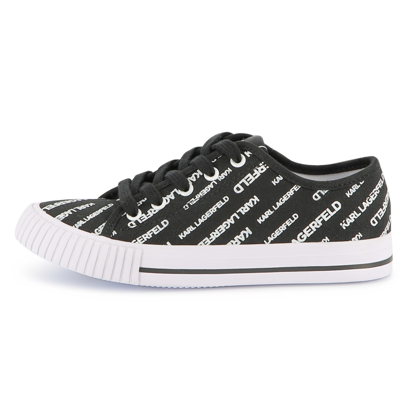 Deportivas con cordones y logo KARL LAGERFELD KIDS 
                        NI&Ntilde;O