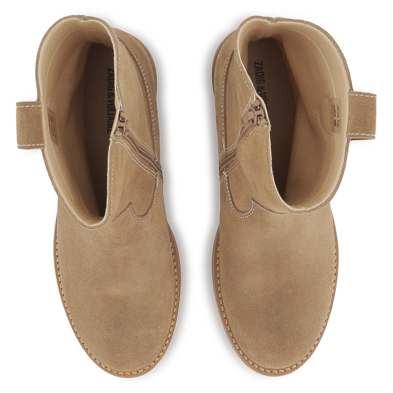 Botas vaqueras en piel de vacuno ZADIG & VOLTAIRE 
                        NI&Ntilde;A