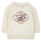 Sudadera de mulet&oacute;n, CREMA, hi-res