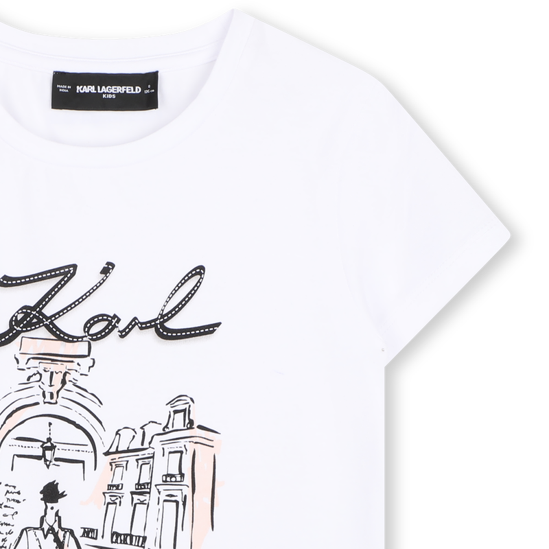 Camiseta de mangas cortas KARL LAGERFELD KIDS 
                        NI&Ntilde;A