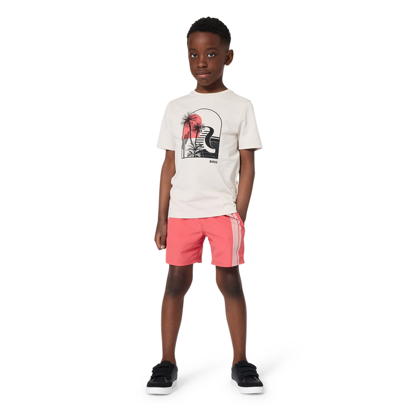 CAMISETA DE MANGA CORTA BOSS 
                        NI&Ntilde;O