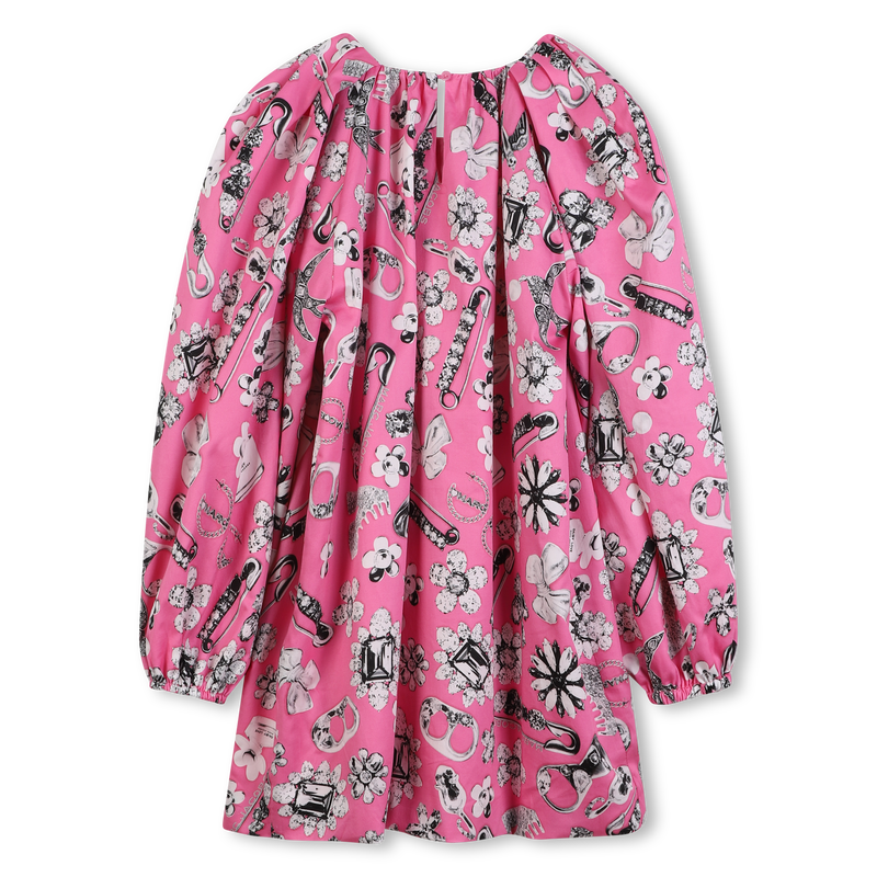 Vestido de raso de algod&oacute;n MARC JACOBS 
                        NI&Ntilde;A