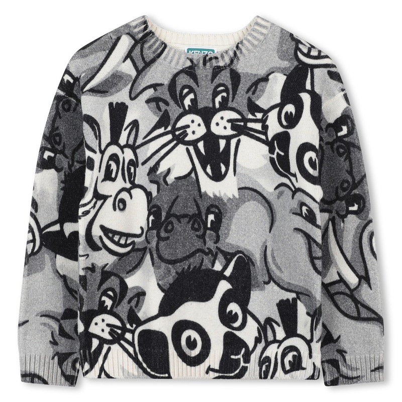 Jersey de punto con cuello redondo KENZO KIDS 
                        UNISEXO