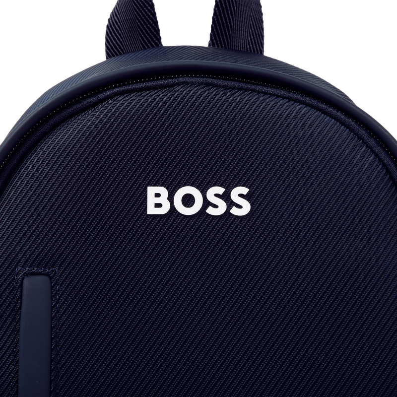 Mochila peque&ntilde;a con logo BOSS 
                        NI&Ntilde;O