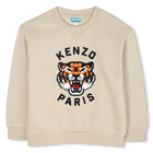 Sudadera de forro polar sin cepillar, BEIG, hi-res