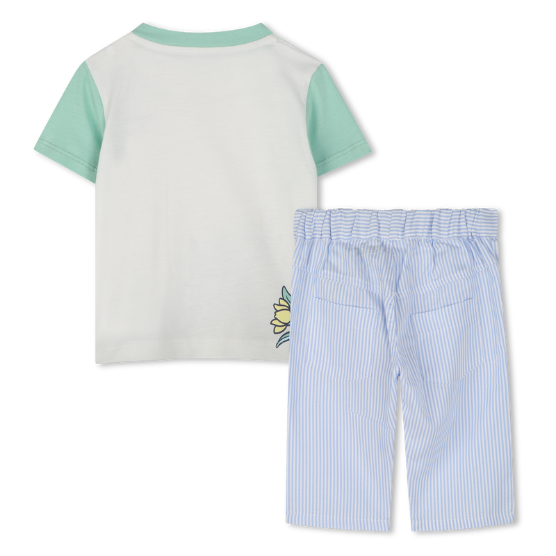 Camiseta y pantal&oacute;n de algod&oacute;n KENZO KIDS 
                        NI&Ntilde;O