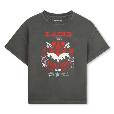 Camiseta oversize estampada ZADIG & VOLTAIRE NI&Ntilde;A