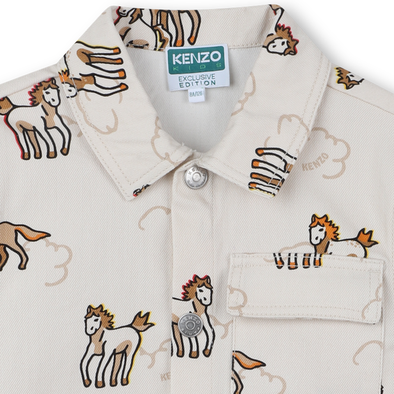 CHAQUETA DE CORTE RECTO KENZO KIDS 
                        UNISEXO