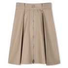 Falda midi con 2 pliegues DKNY 
                    NI&Ntilde;A