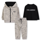 Conjunto de tres piezas KARL LAGERFELD KIDS 
                    NI&Ntilde;O