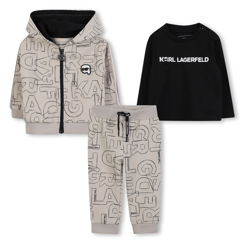 Conjunto de tres piezas KARL LAGERFELD KIDS 
                        NI&Ntilde;O