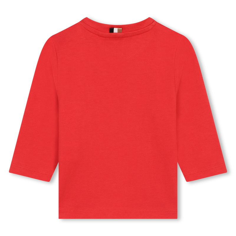 Camiseta de algod&oacute;n con logo BOSS 
                        NI&Ntilde;O