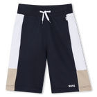 Bermudas de ch&aacute;ndal tricolores BOSS 
                    NI&Ntilde;O