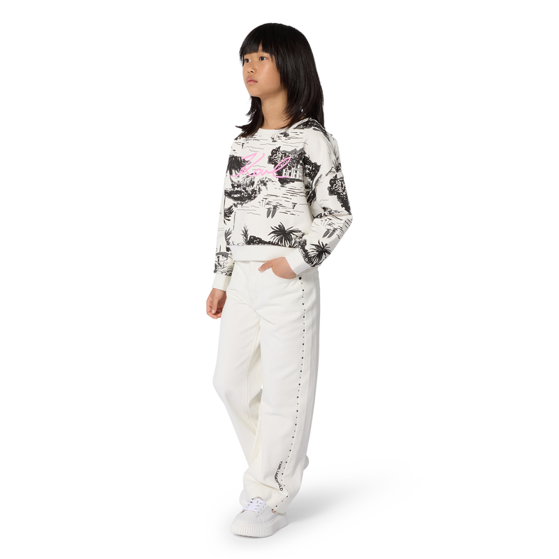 PANTALONES ILUSTRADOS KARL LAGERFELD KIDS 
                        NI&Ntilde;A