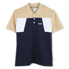 Polo con bloques de colores BOSS 
                    NI&Ntilde;O