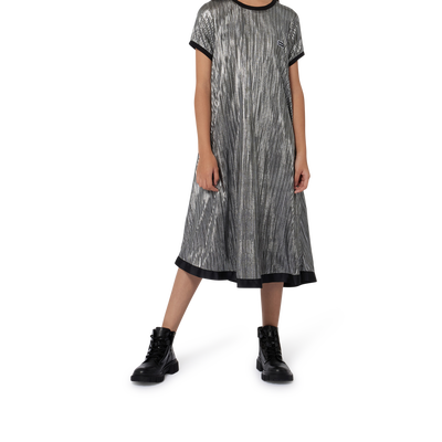 Vestido plisado de manga corta DKNY NI&Ntilde;A