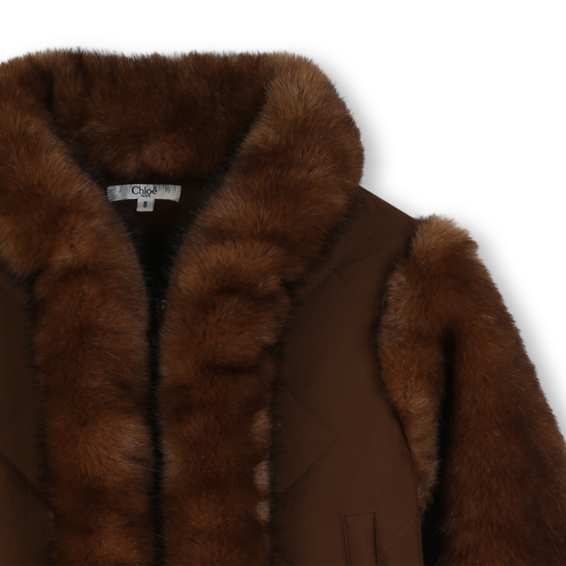 Chaqueta de forro polar esponjoso CHLOE 
                        NI&Ntilde;A
