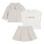 Conjunto de c&aacute;rdigan, falda y camiseta MICHAEL KORS 
                    NI&Ntilde;A