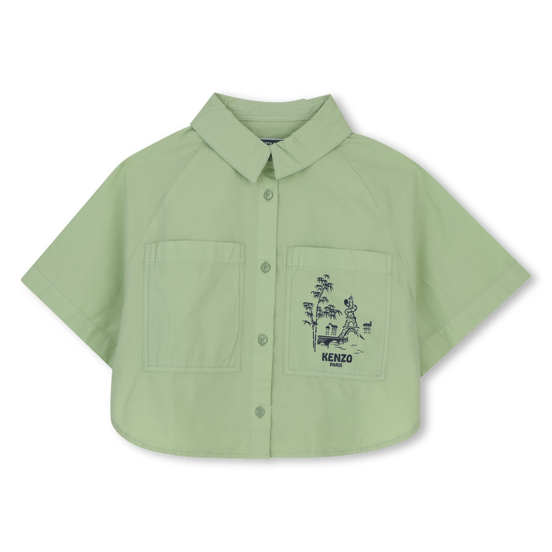 CAMISA POPLIN KENZO KIDS 
                        NI&Ntilde;A