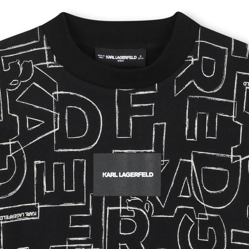 Sudadera de forro polar KARL LAGERFELD KIDS 
                        NI&Ntilde;O